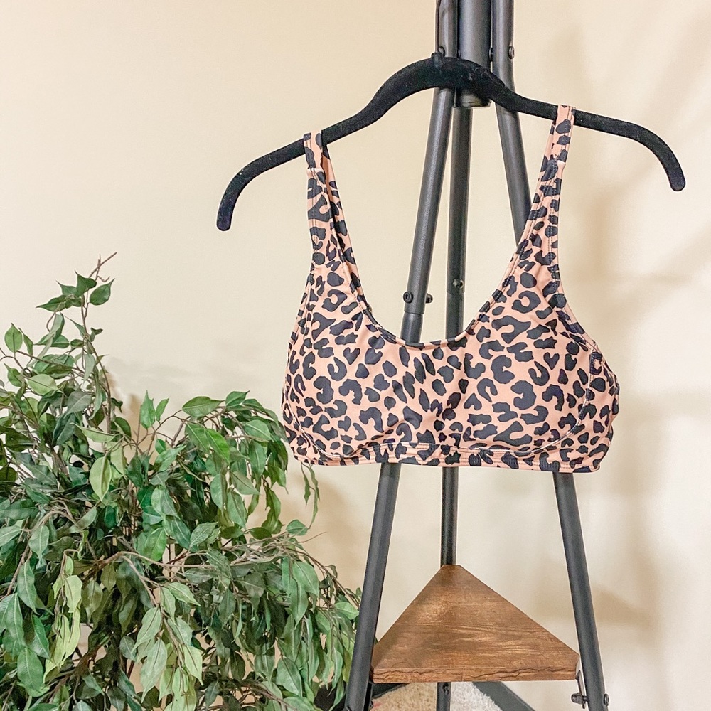 cheetah bathing suit top